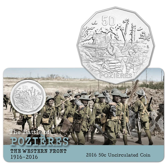 2016 50c Coin - The Battle of Pozières