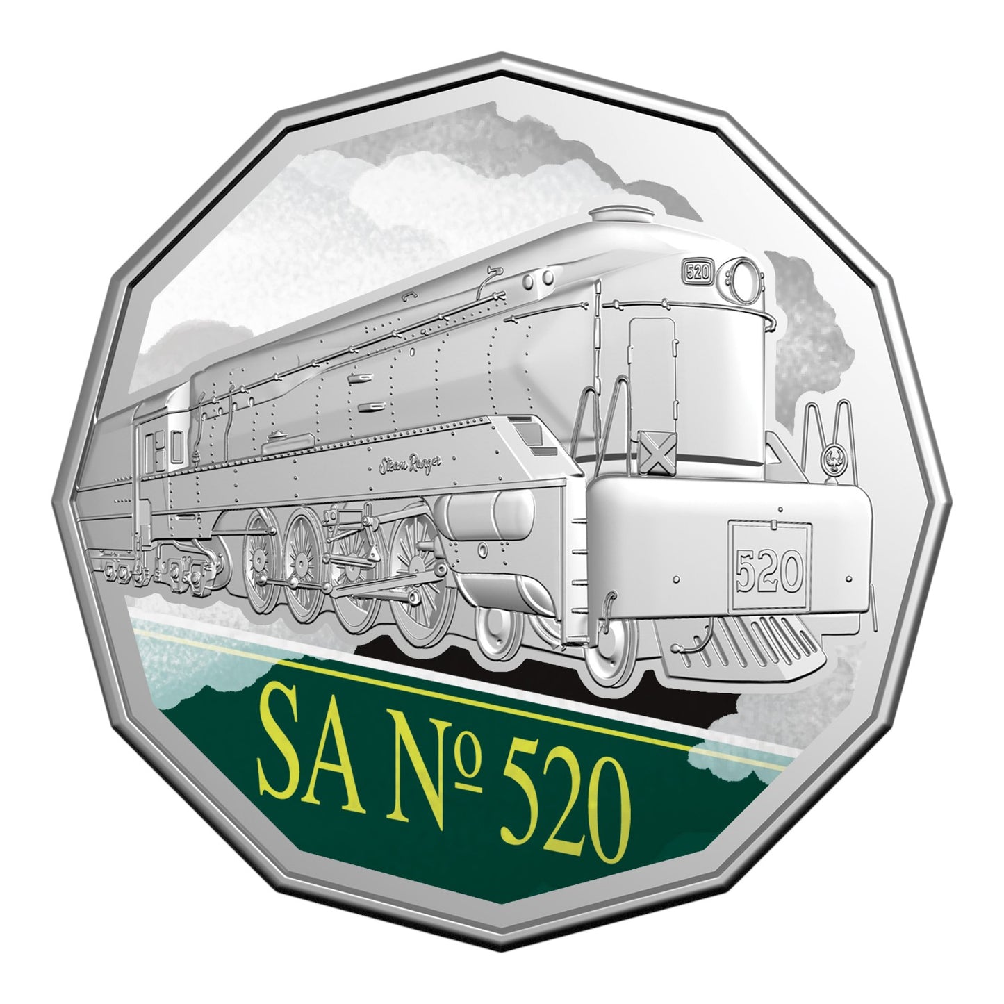 2025 50c Coloured Uncirculated Seven-Coin Collection - Steam Giants