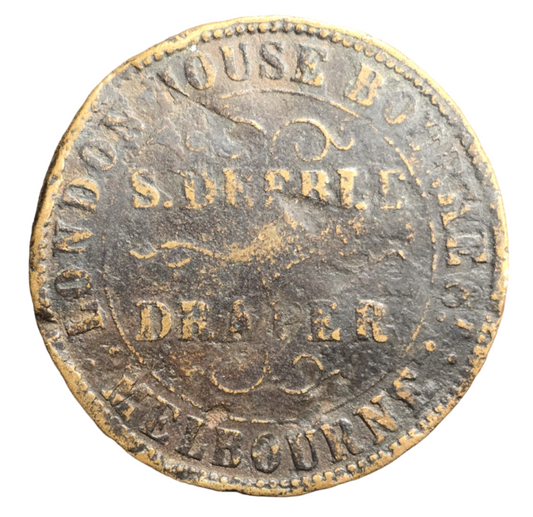 1862 Samuel Deeble - Draper - Penny - Reverse #3