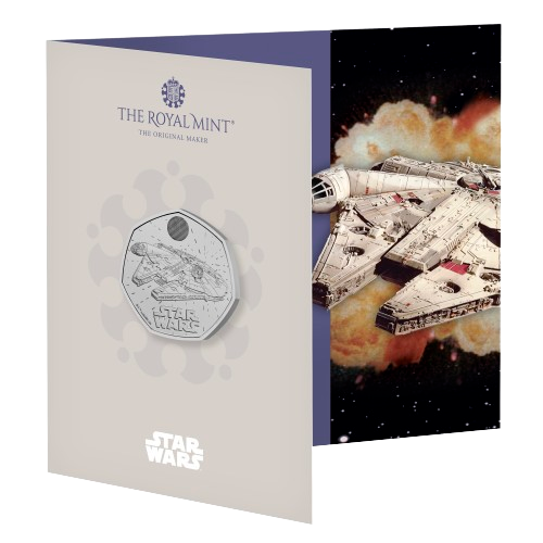 2024 Star Wars Millennium Falcon 50p Brilliant Uncirculated Coin
