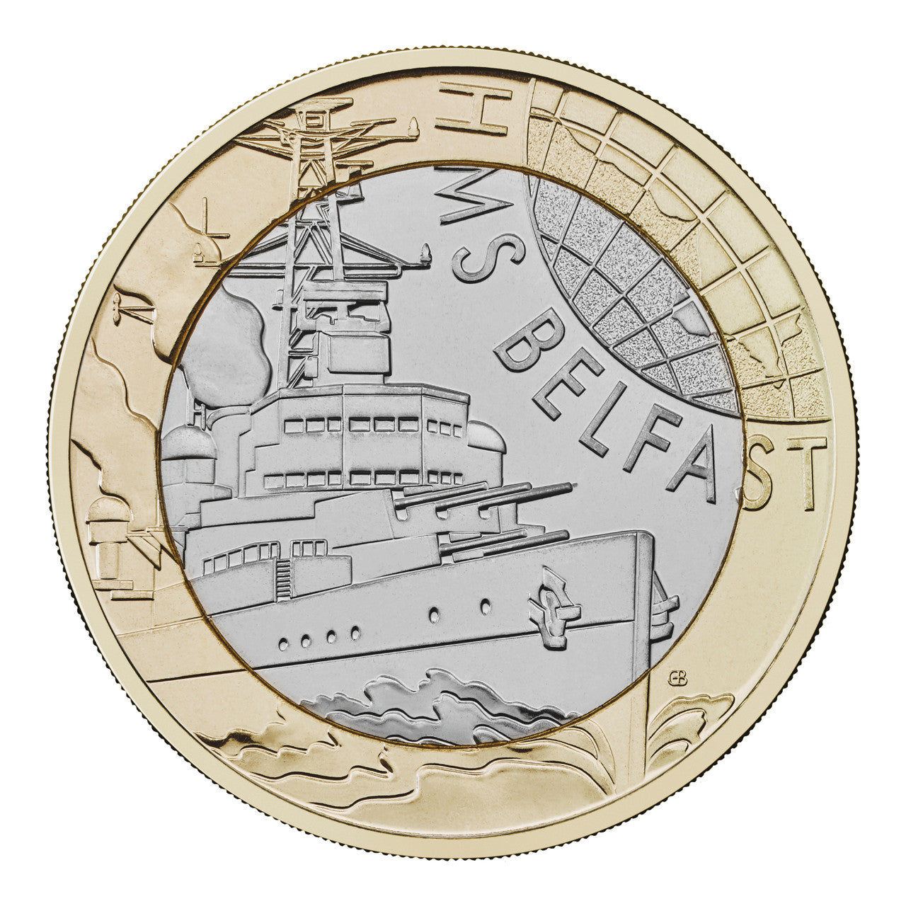 2025 Iconic Navy Vessels - HMS Belfast - £2 Brilliant Uncirculated Coin