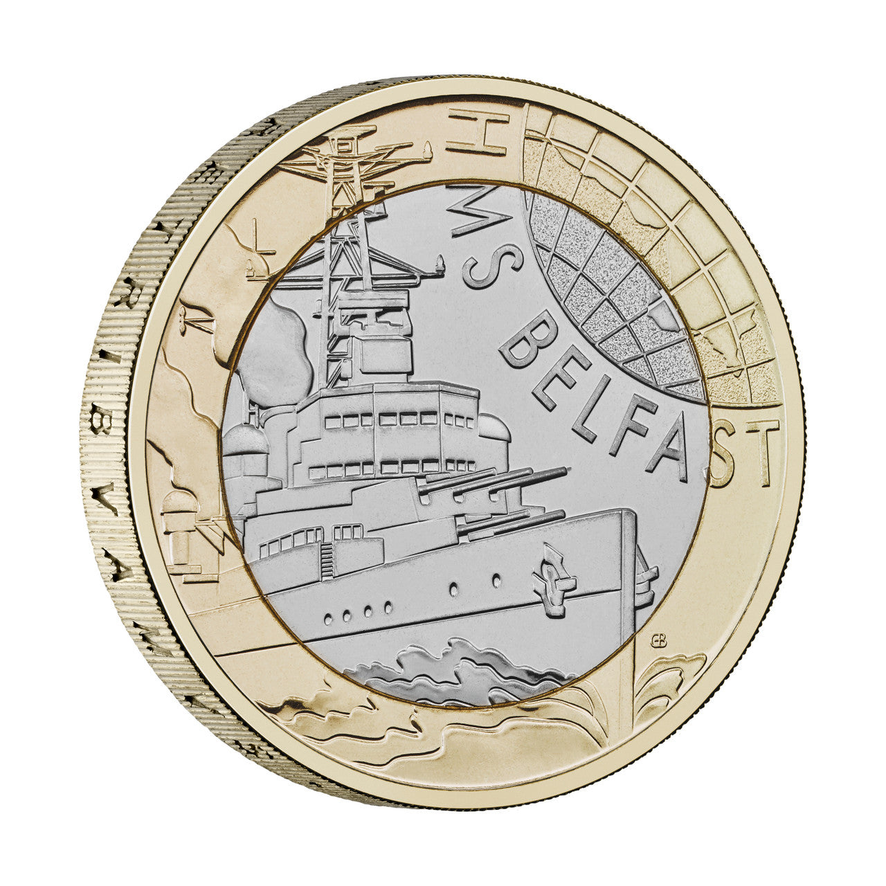 2025 Iconic Navy Vessels - HMS Belfast - £2 Brilliant Uncirculated Coin