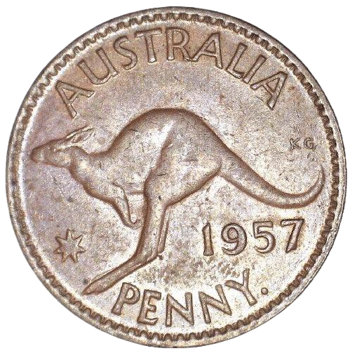 1957 Y. Australian Penny - Very Good