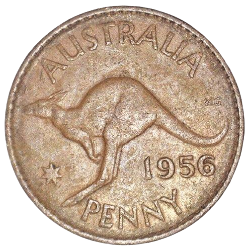 1956 Y. Australian Penny - Very Good
