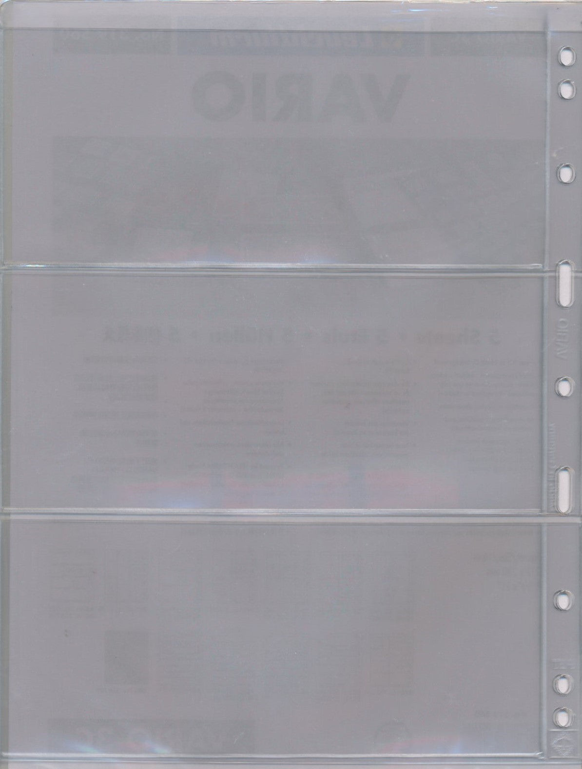 Lighthouse VARIO 3C Clear Sheet Protectors (Pack of 5)