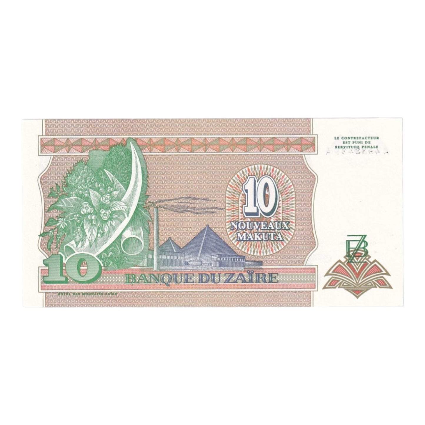 1992-1993 Zaire Banknote Collection - Uncirculated 1992-1993 Issues (11-Note Lot)