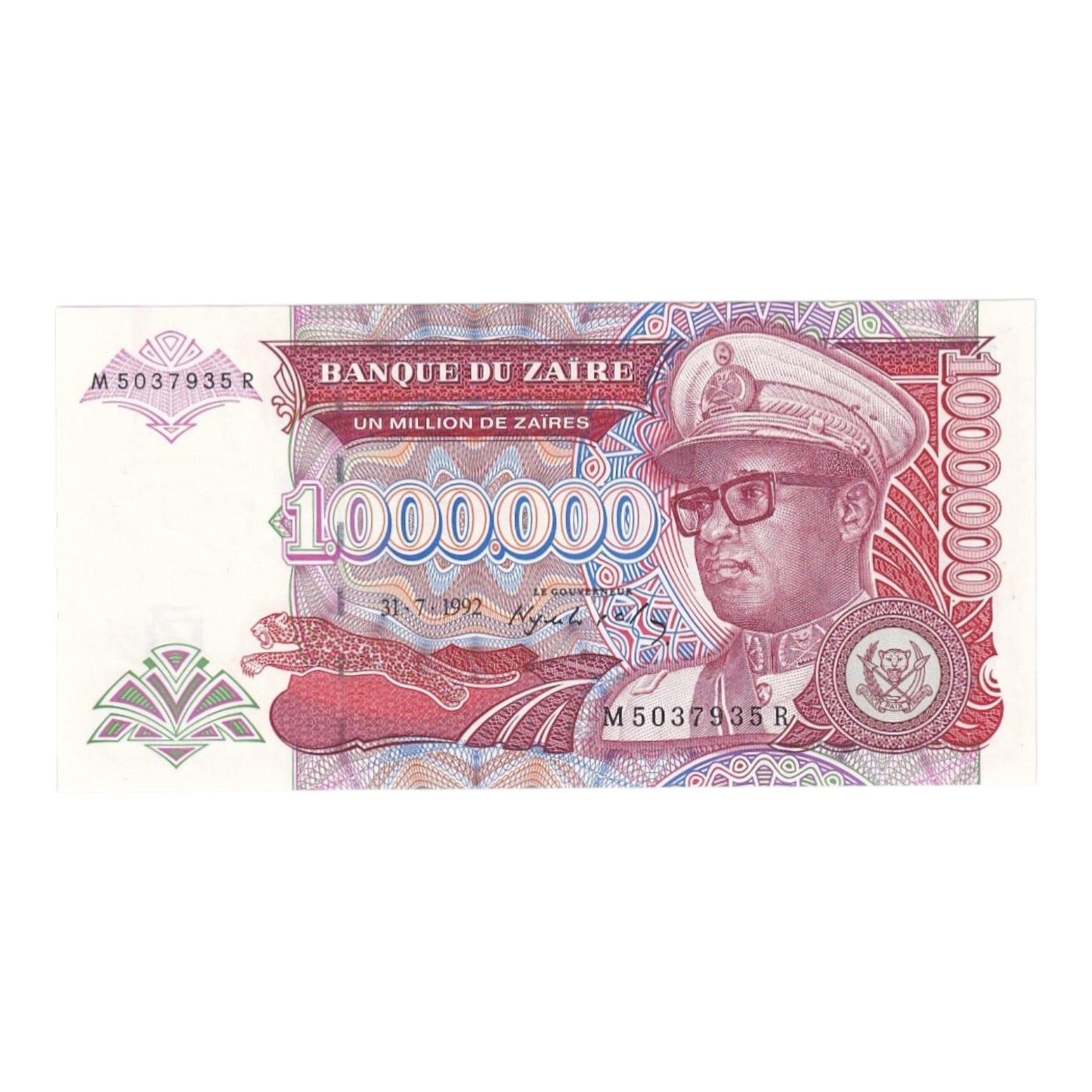 1992-1993 Zaire Banknote Collection - Uncirculated 1992-1993 Issues (11-Note Lot)