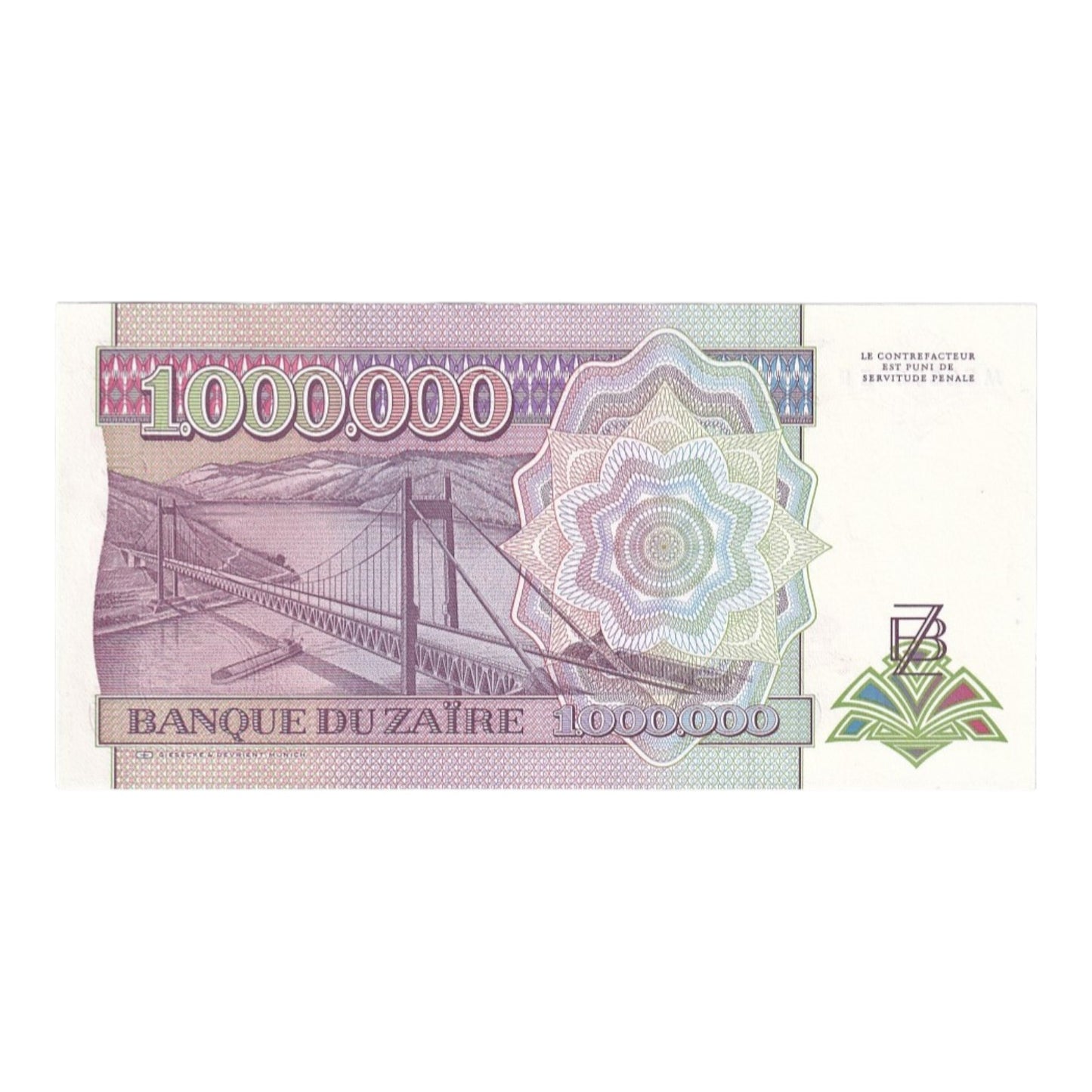 1992-1993 Zaire Banknote Collection - Uncirculated 1992-1993 Issues (11-Note Lot)
