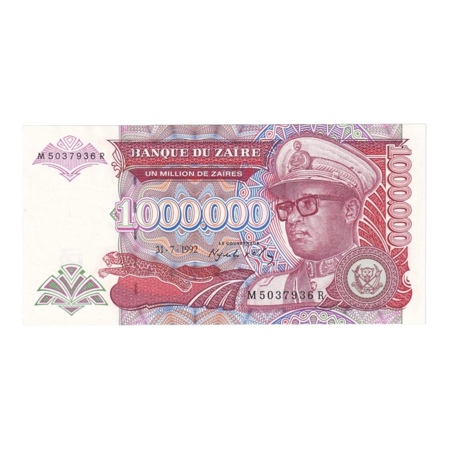 1992-1993 Zaire Banknote Collection - Uncirculated 1992-1993 Issues (11-Note Lot)