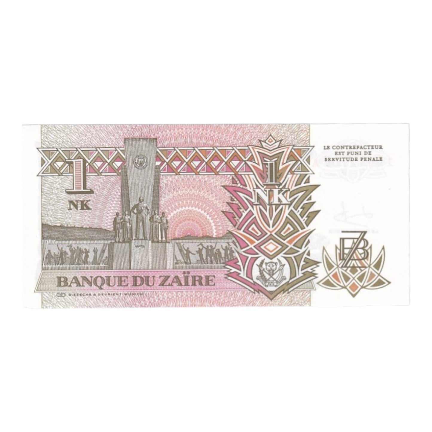 1992-1993 Zaire Banknote Collection - Uncirculated 1992-1993 Issues (11-Note Lot)