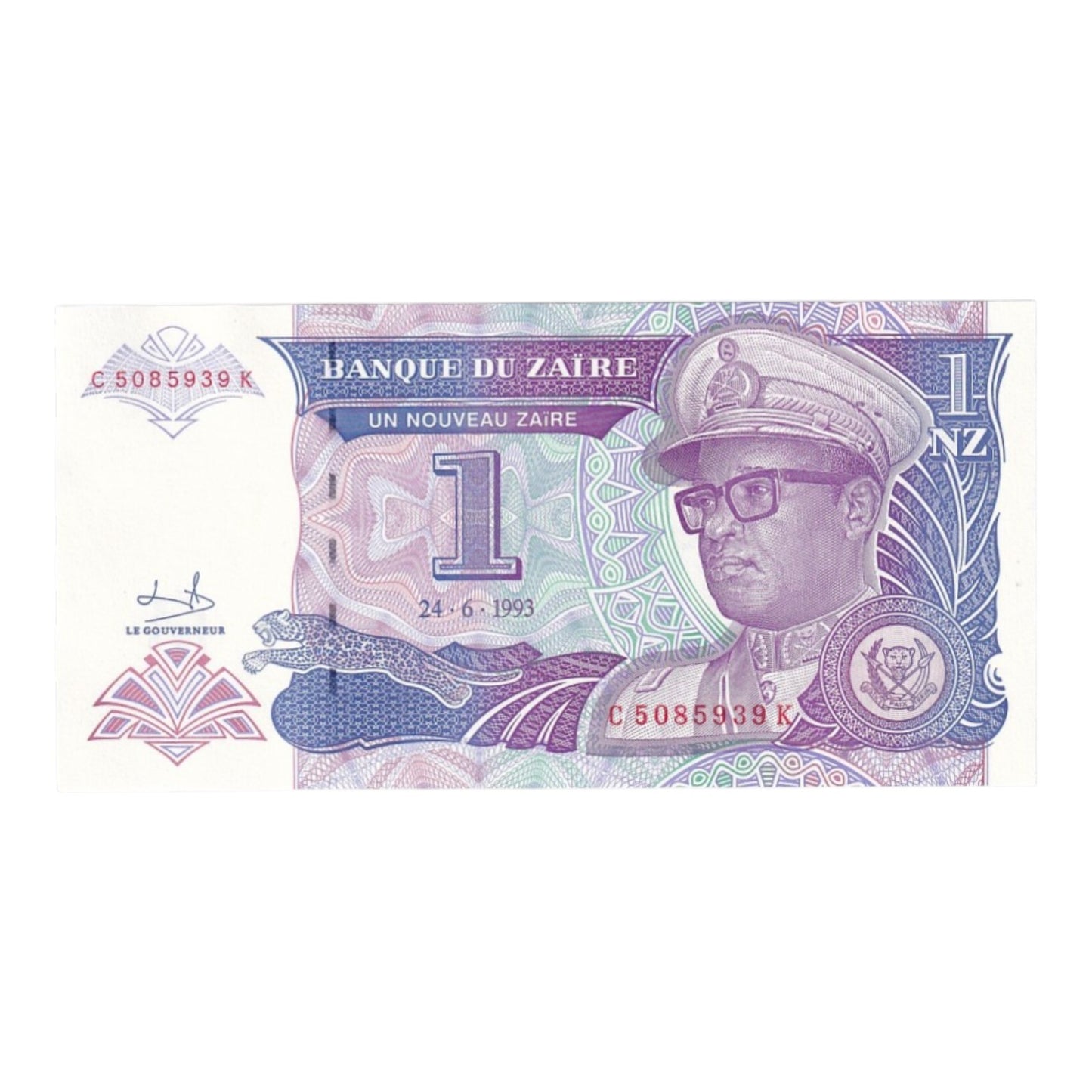 1992-1993 Zaire Banknote Collection - Uncirculated 1992-1993 Issues (11-Note Lot)