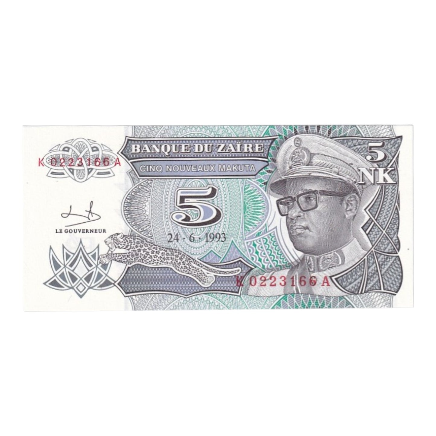 1992-1993 Zaire Banknote Collection - Uncirculated 1992-1993 Issues (11-Note Lot)