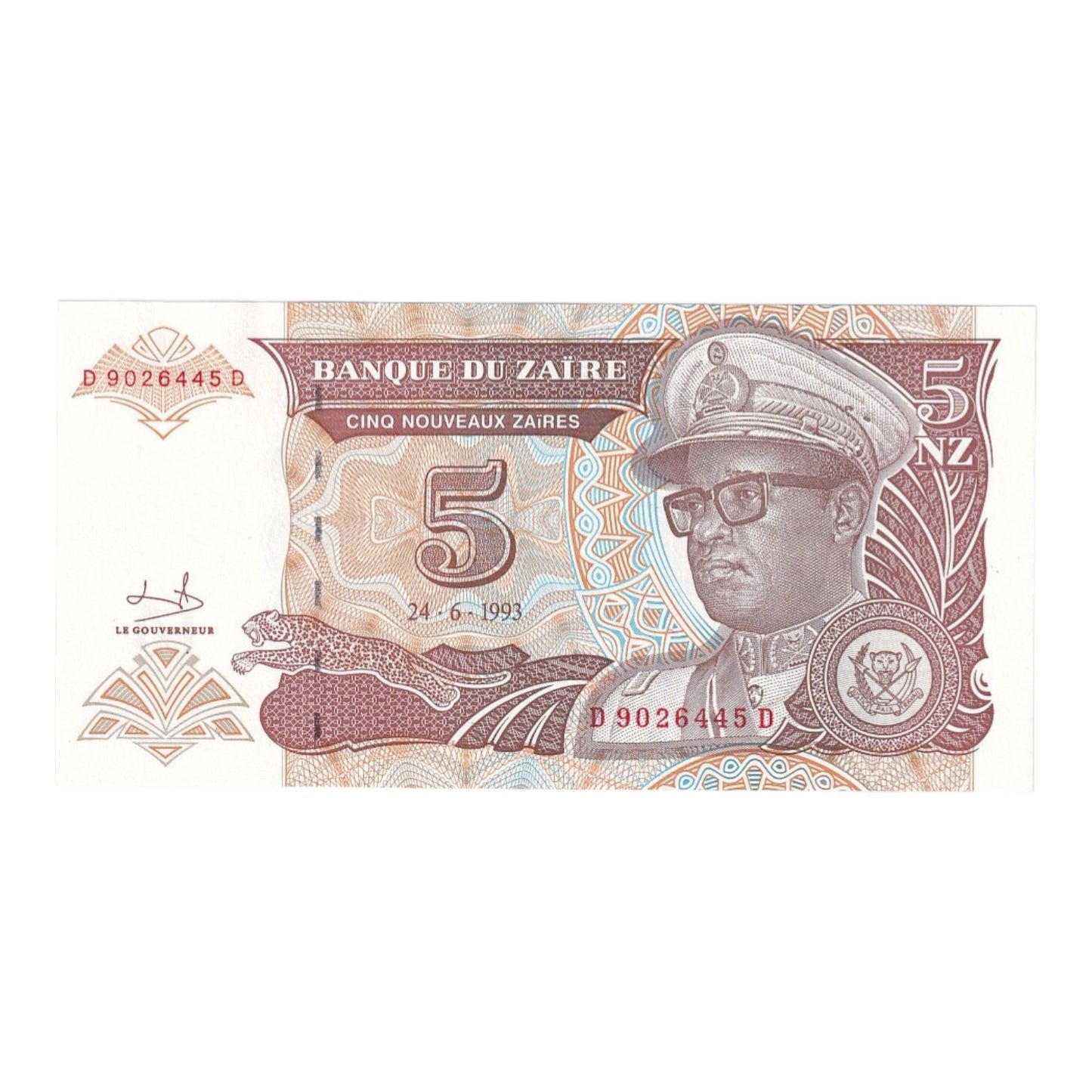 1992-1993 Zaire Banknote Collection - Uncirculated 1992-1993 Issues (11-Note Lot)