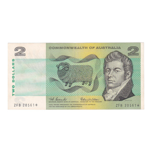 1966 2 Dollar Note - ZFB 20561* - Coombs/Wilson - R81S (STAR Mid-Range) - About Uncirculated