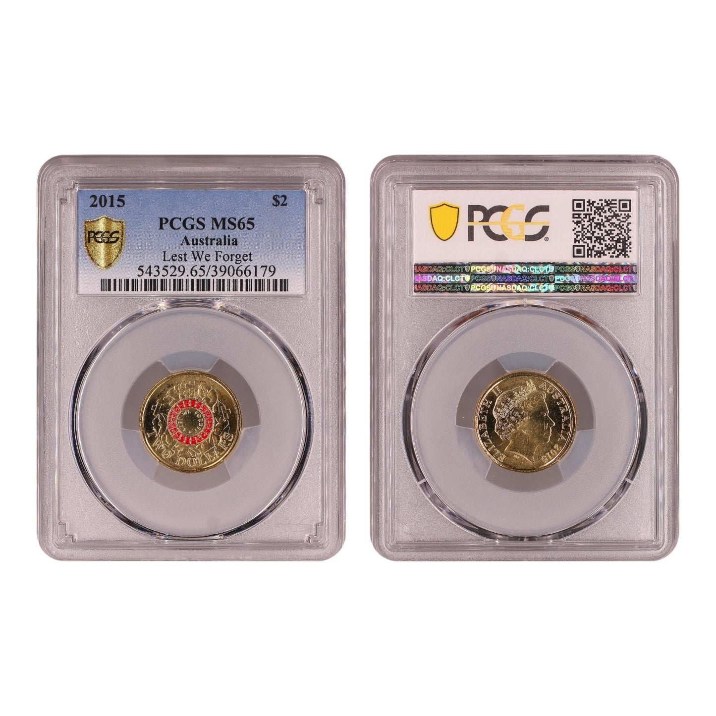 2015 $2 Coin - Lest We Forget - MS65 - #39066179