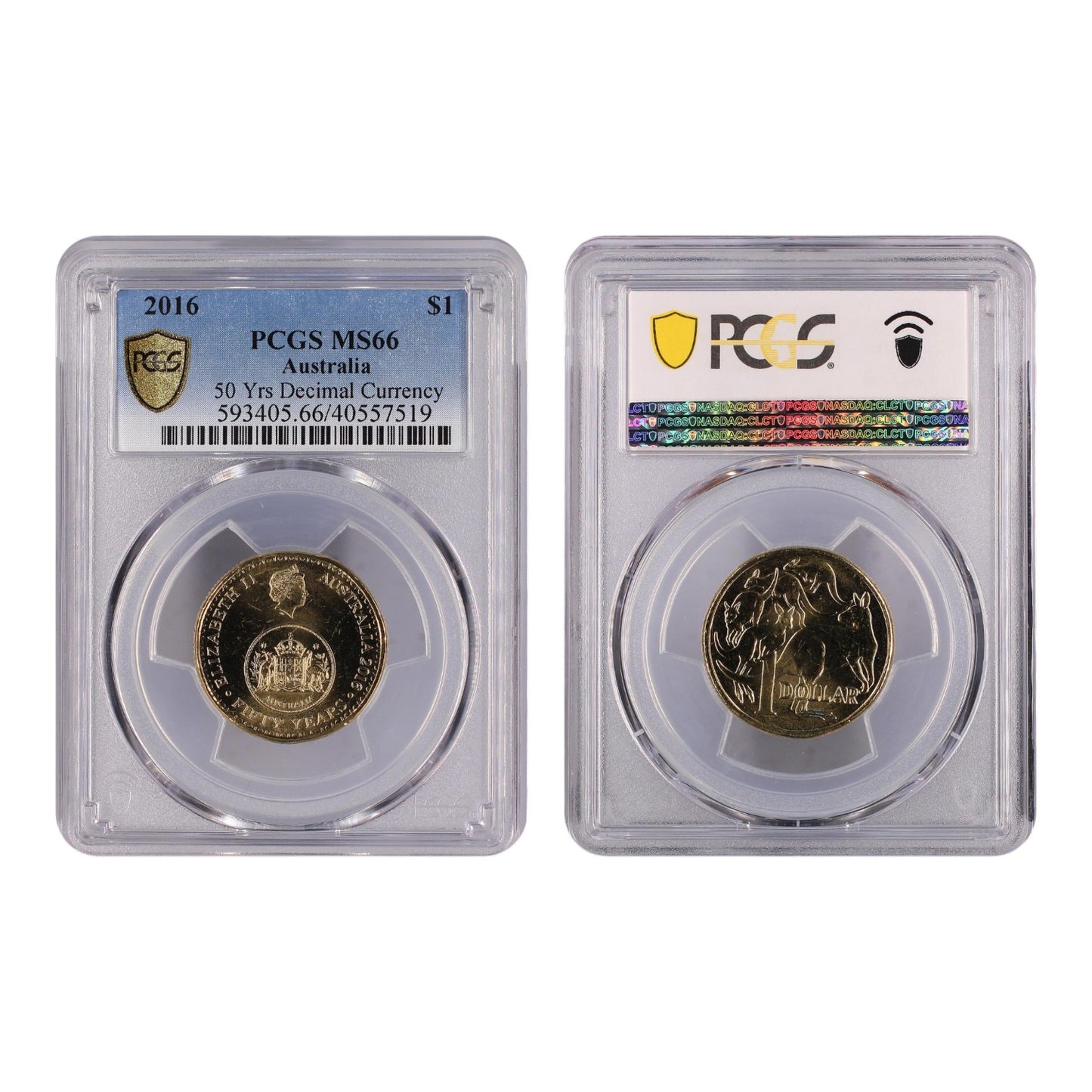 2016 $1 Coin - 50 Years of Decimal Currency - MS66 - Choose Your Certification