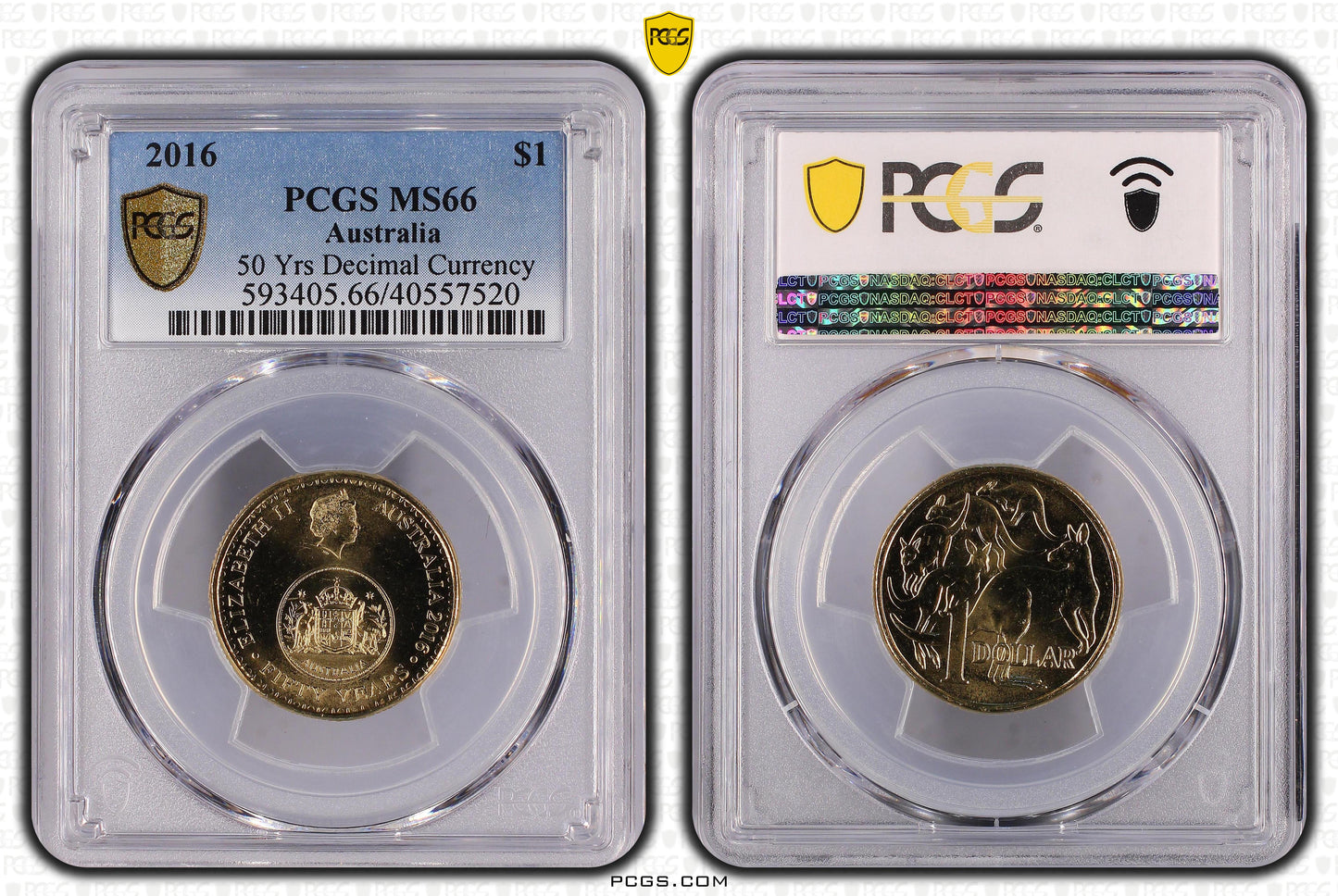 2016 $1 Coin - 50 Years of Decimal Currency - MS66 - Choose Your Certification