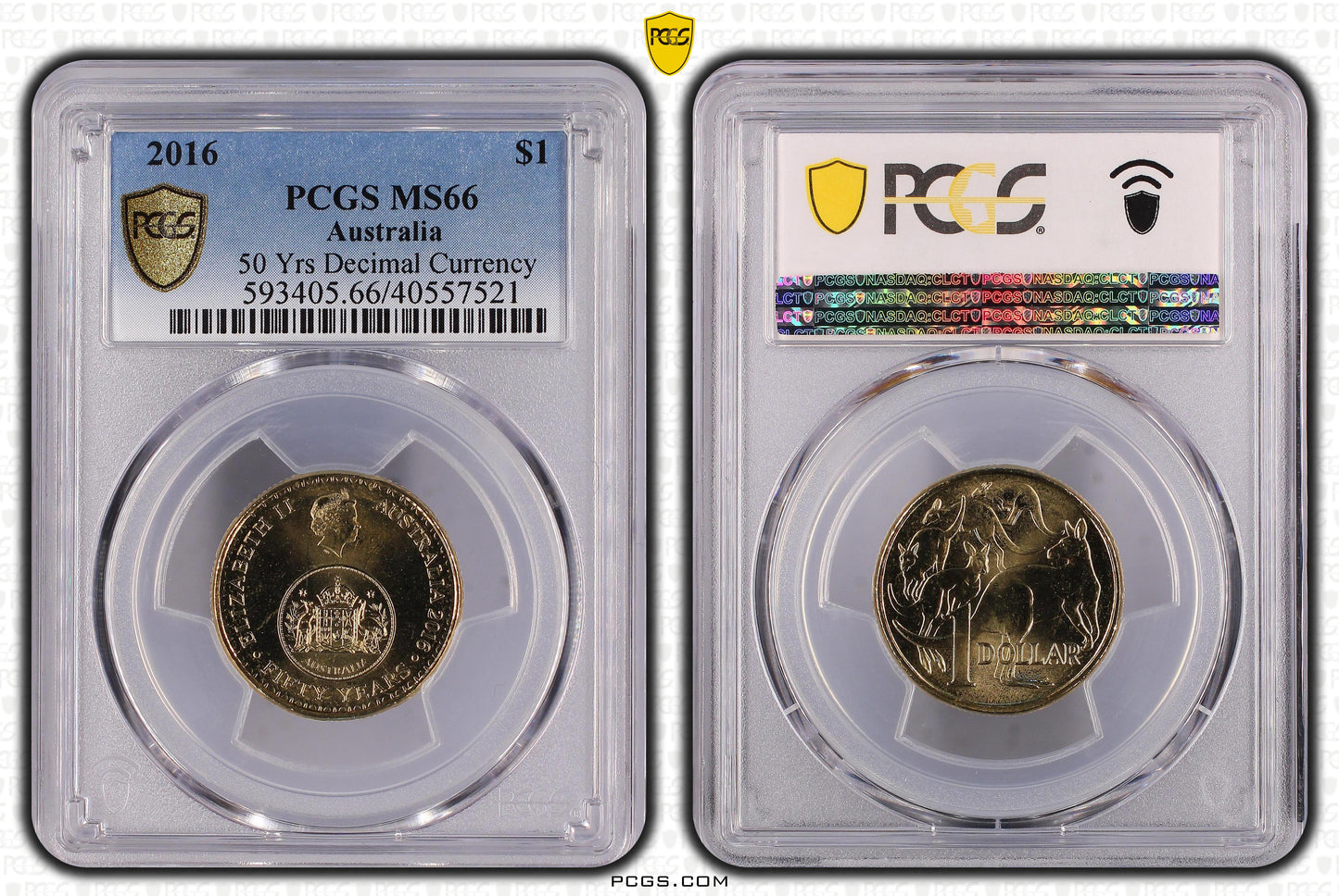 2016 $1 Coin - 50 Years of Decimal Currency - MS66 - Choose Your Certification