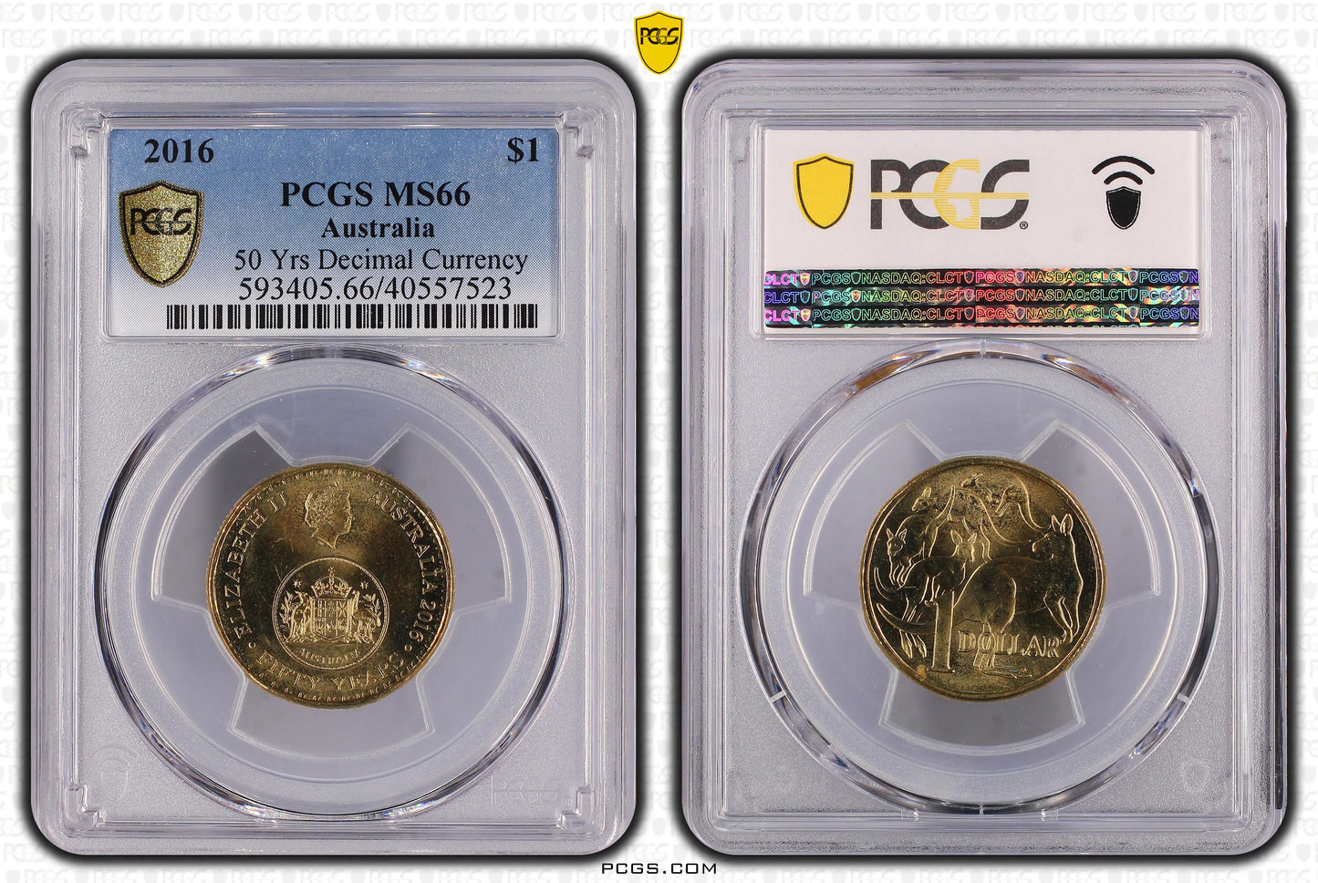 2016 $1 Coin - 50 Years of Decimal Currency - MS66 - Choose Your Certification