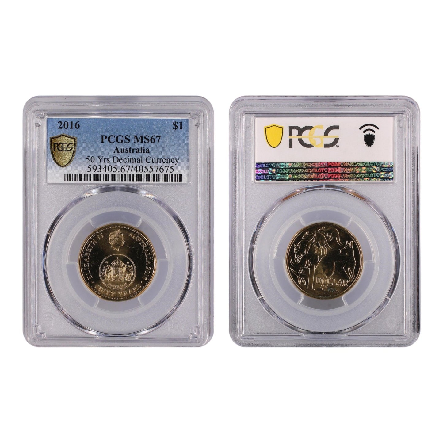 2016 $1 Coin - 50 Years of Decimal Currency - MS67 - #40557675