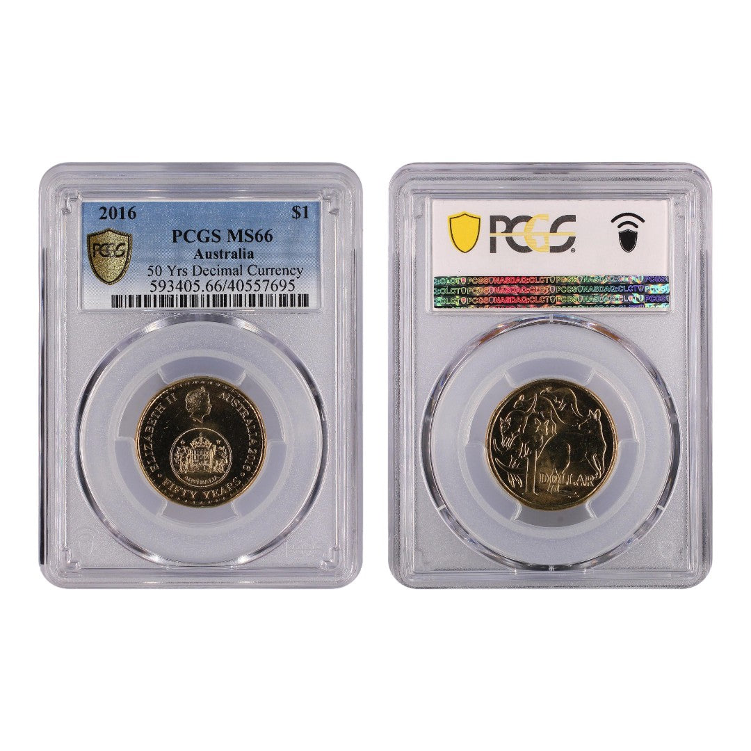 2016 $1 Coin - 50 Years of Decimal Currency - MS66 - #40557695