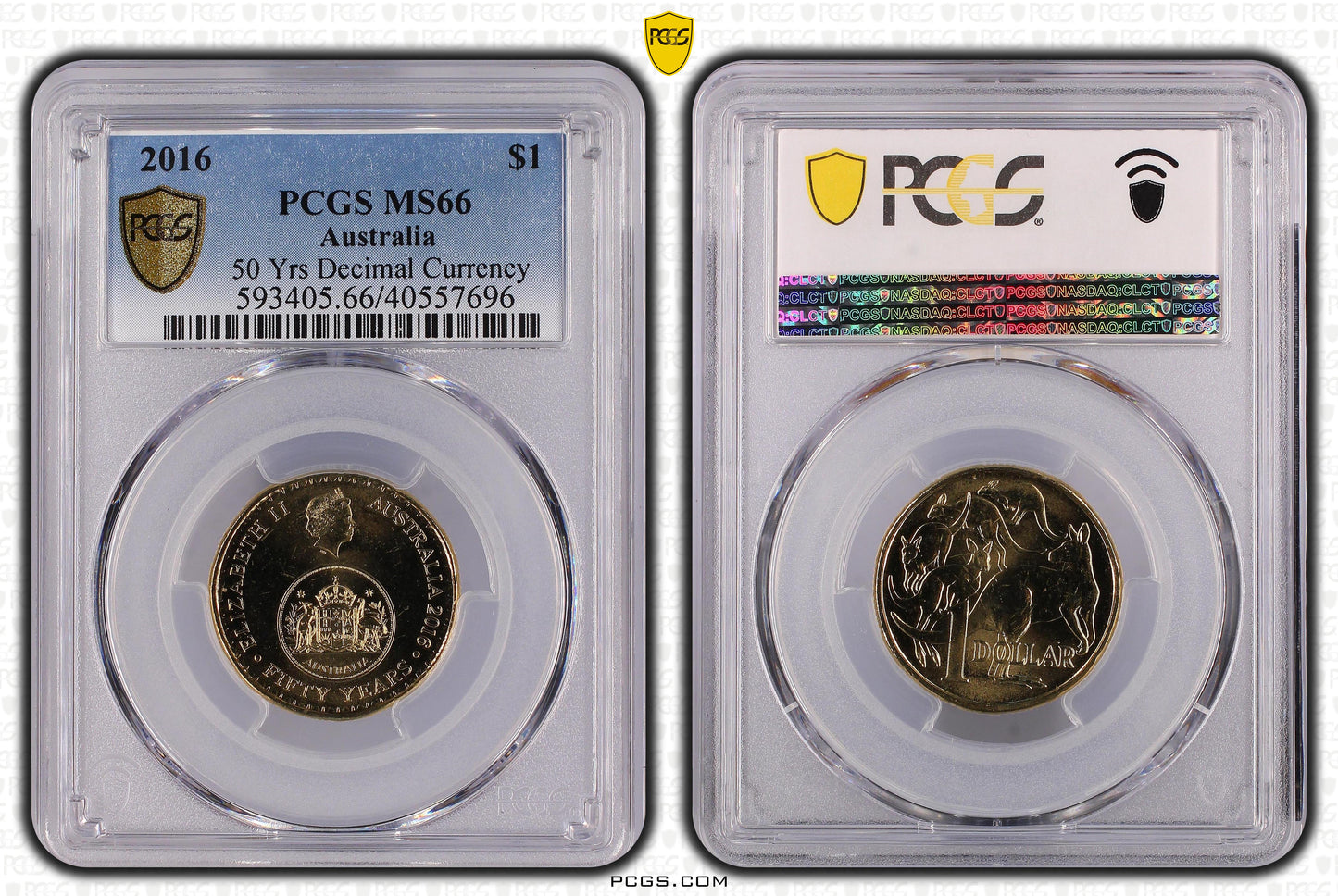 2016 $1 Coin - 50 Years of Decimal Currency - MS66 - Choose Your Certification