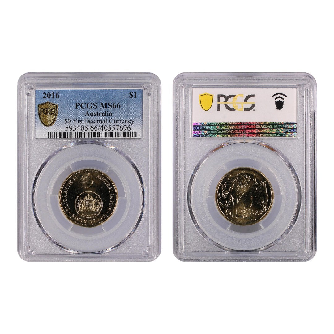 2016 $1 Coin - 50 Years of Decimal Currency - MS66 - #40557696