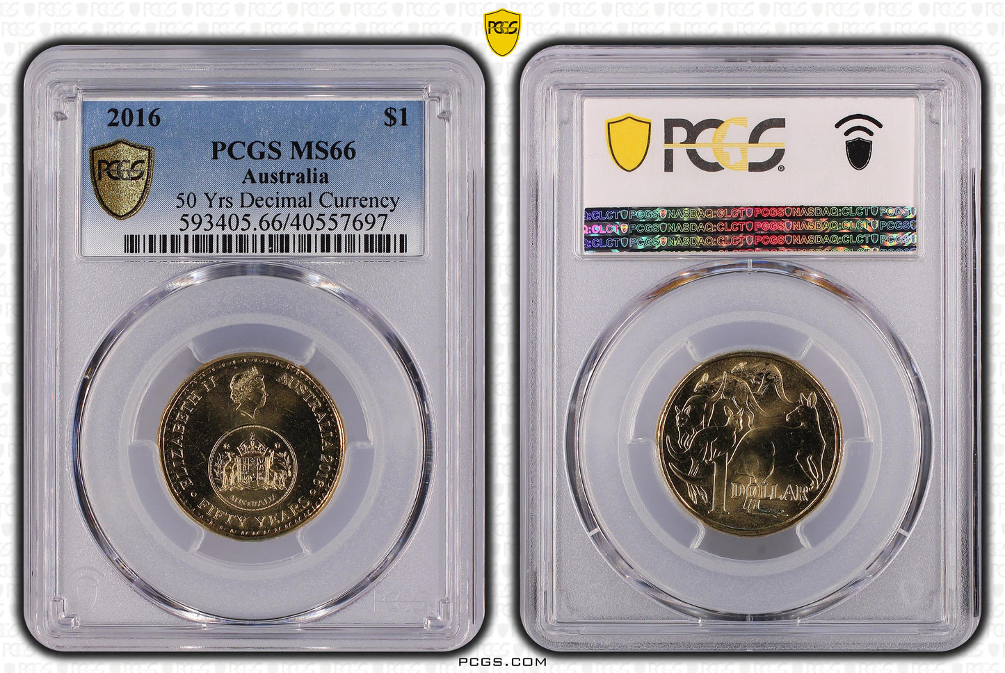 2016 $1 Coin - 50 Years of Decimal Currency - MS66 - Choose Your Certification