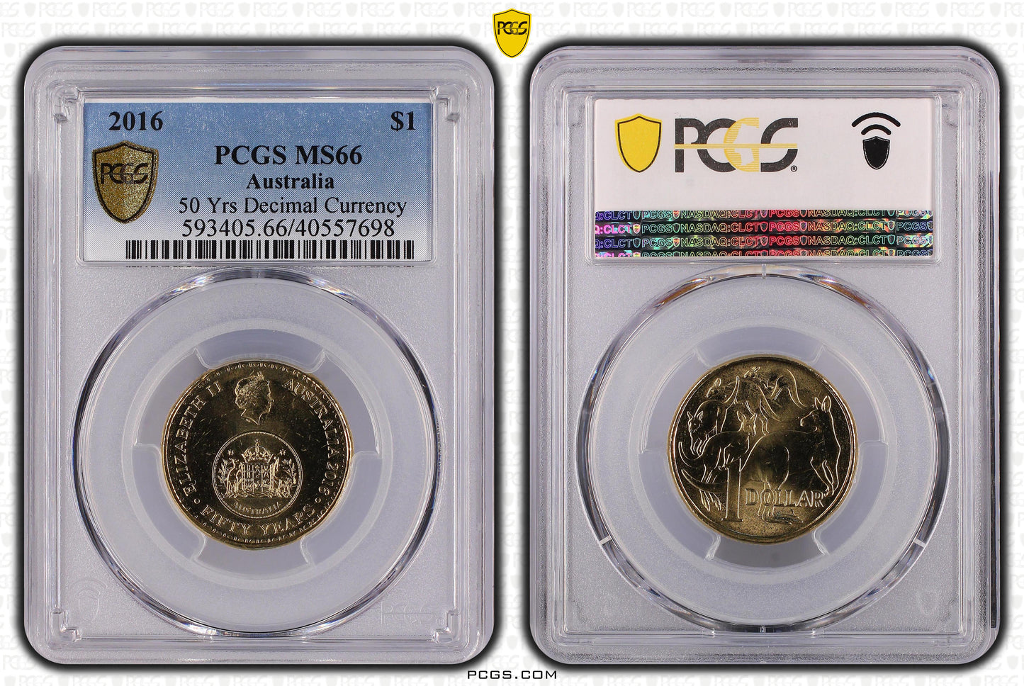 2016 $1 Coin - 50 Years of Decimal Currency - MS66 - Choose Your Certification