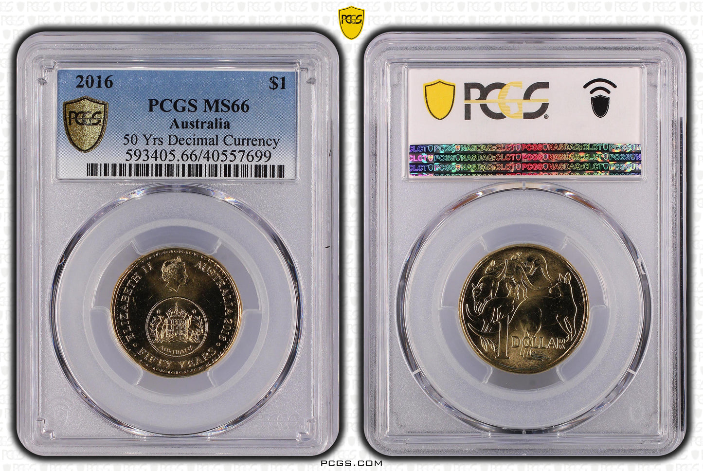 2016 $1 Coin - 50 Years of Decimal Currency - MS66 - Choose Your Certification
