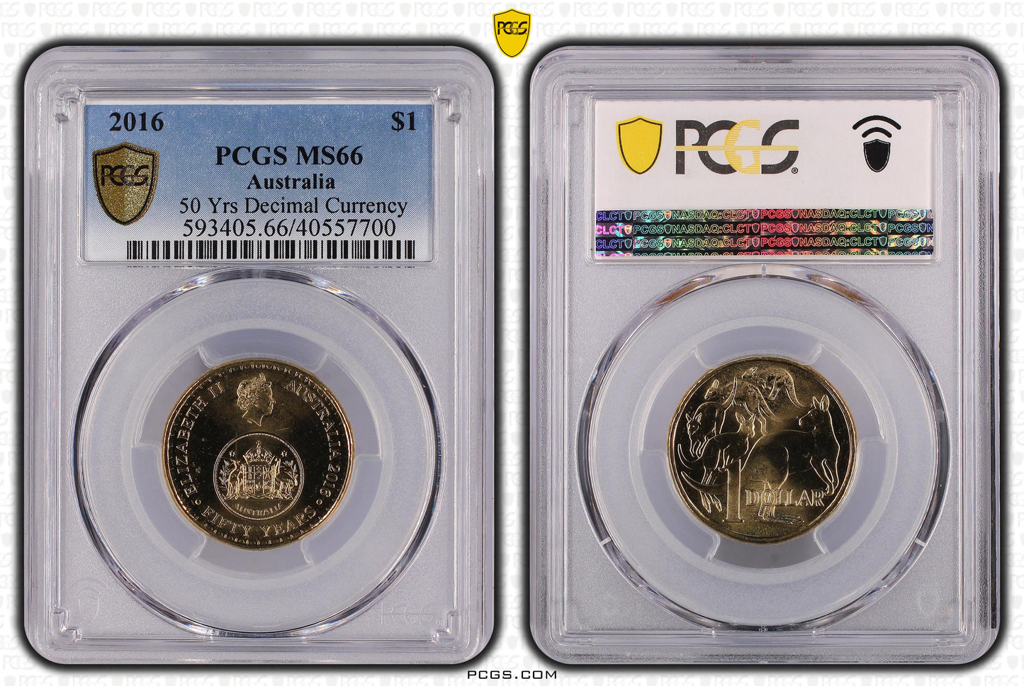 2016 $1 Coin - 50 Years of Decimal Currency - MS66 - Choose Your Certification