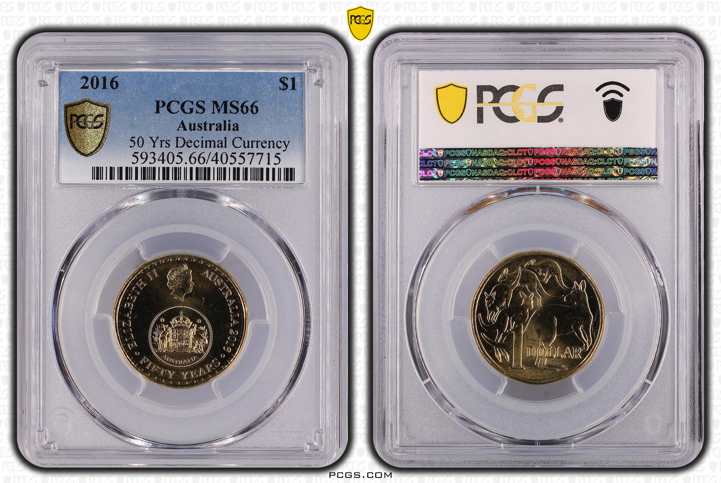 2016 $1 Coin - 50 Years of Decimal Currency - MS66 - Choose Your Certification