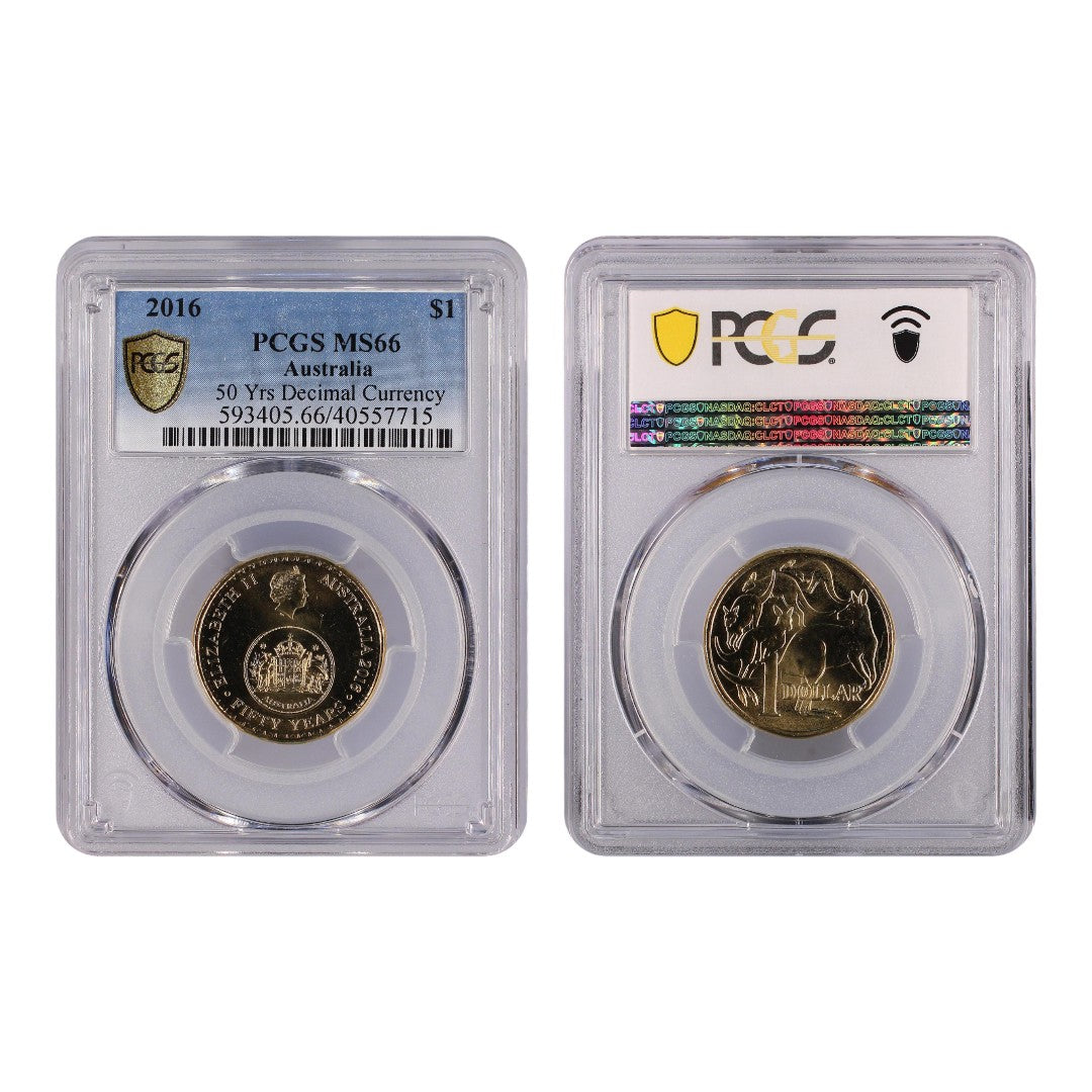 2016 $1 Coin - 50 Years of Decimal Currency - MS66 - #40557715