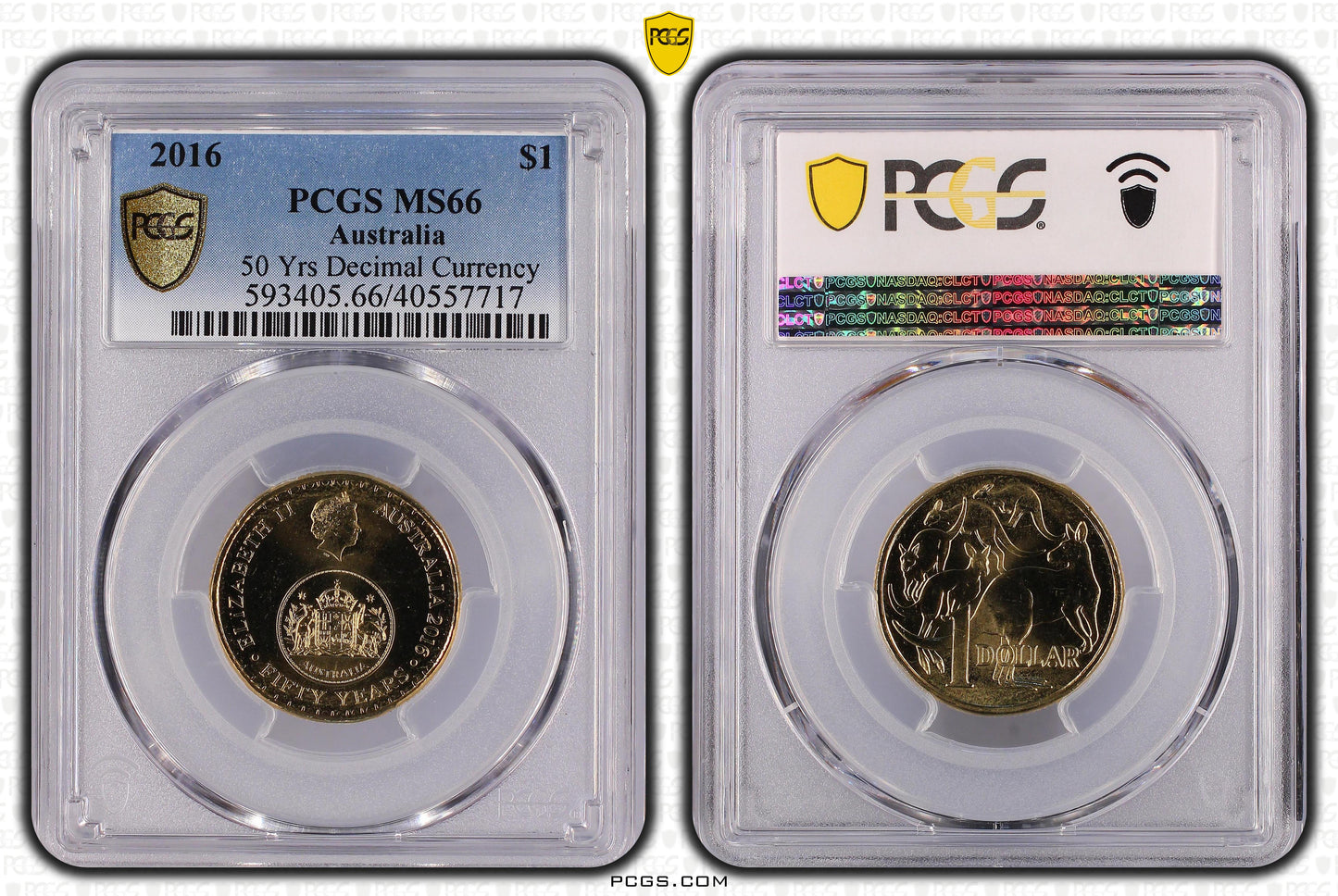 2016 $1 Coin - 50 Years of Decimal Currency - MS66 - Choose Your Certification