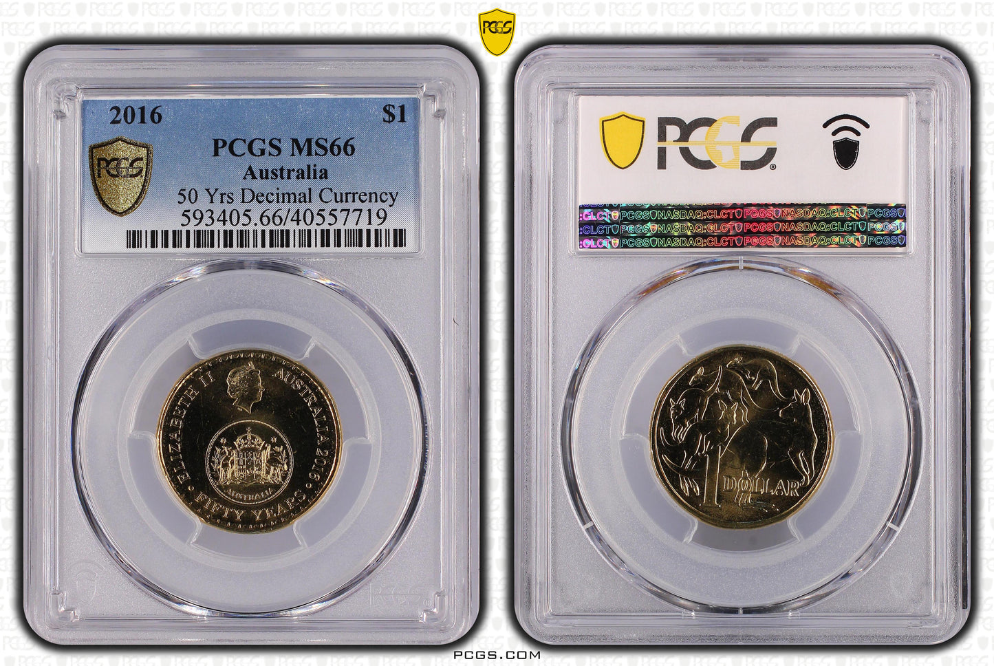 2016 $1 Coin - 50 Years of Decimal Currency - MS66 - Choose Your Certification
