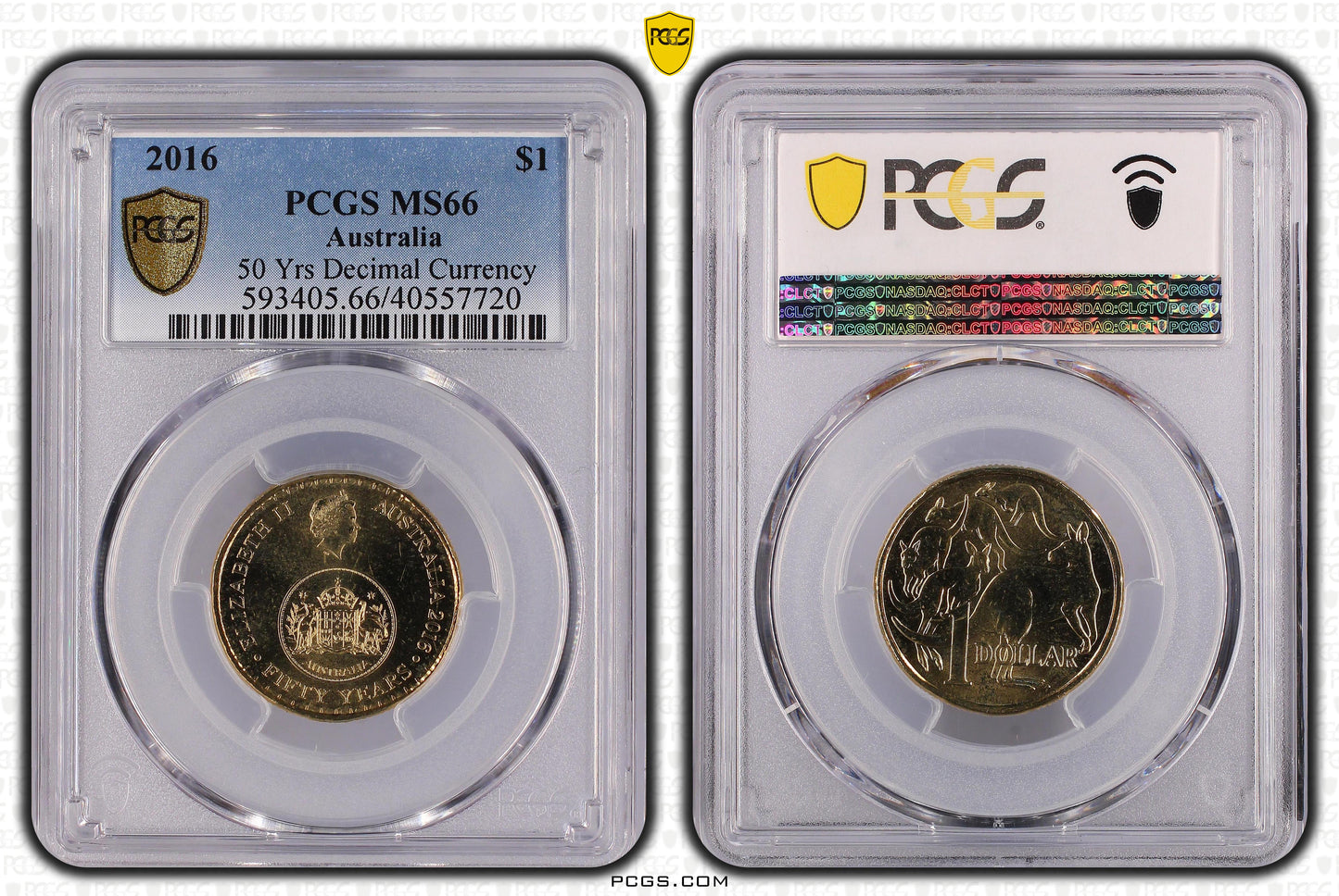 2016 $1 Coin - 50 Years of Decimal Currency - MS66 - Choose Your Certification