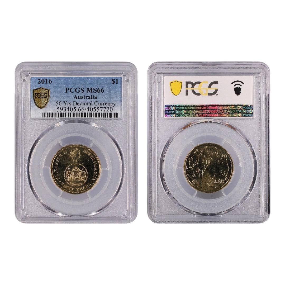2016 $1 Coin - 50 Years of Decimal Currency - MS66 - #40557720