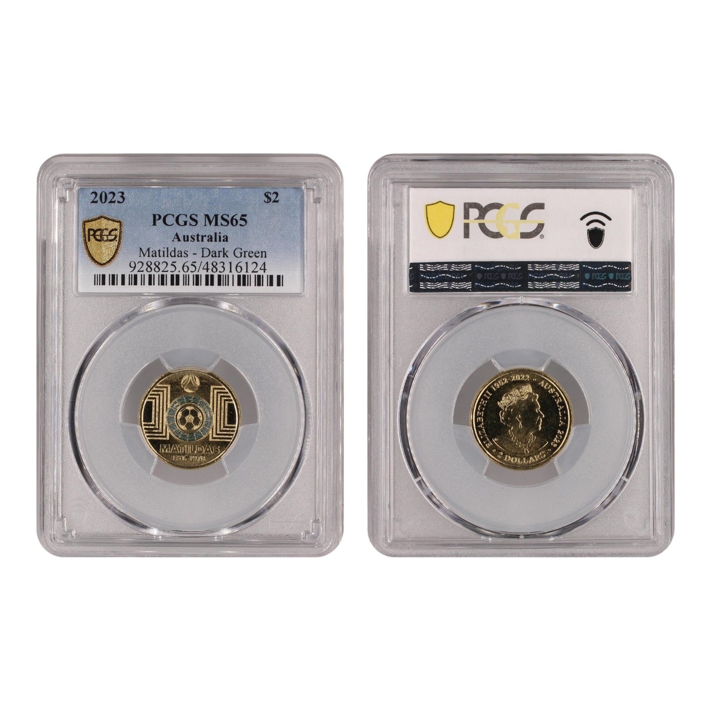 2023 $2 Matildas Dark Green (MS65)