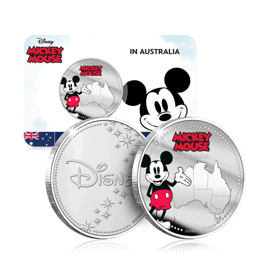 Disney Mickey in Australia Silver Plated Commemorative - Loose Change Coins