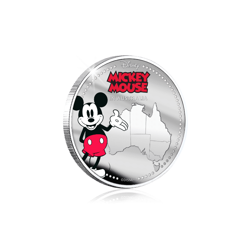 Disney Mickey in Australia Silver Plated Commemorative - Loose Change Coins