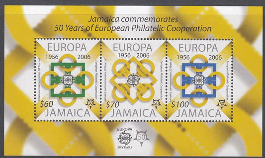 Jamaica 2006 - $230.00 50 Years EUROPA Cooperation Miniature Sheet - Mint Unhinged - Loose Change Coins