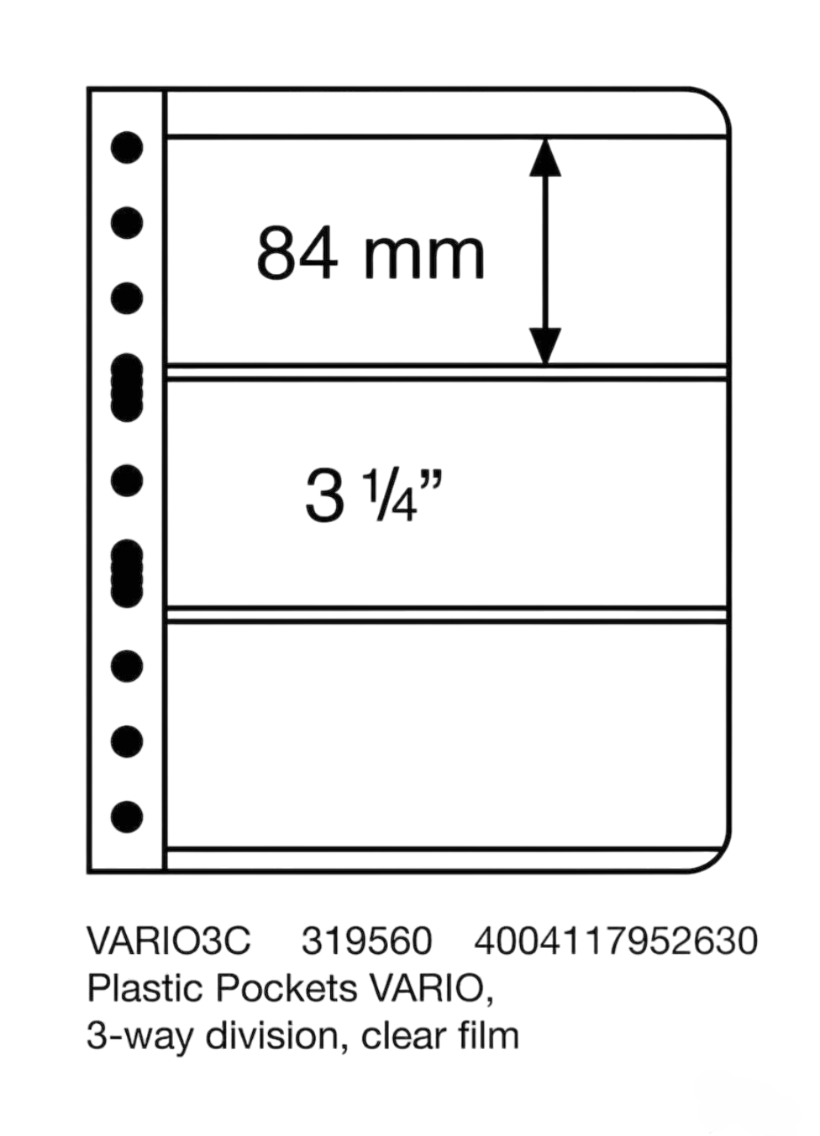 Lighthouse VARIO 3C Clear Sheet Protectors (Pack of 5)
