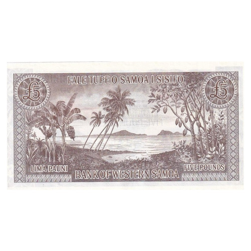 1963 Western Samoa - 5 Pounds - p15cs - Uncirculated (Reissue)