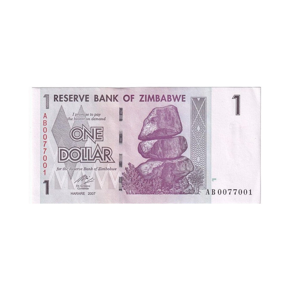 2007 Zimbabwe - 1 Dollar - p65a - About Uncirculated