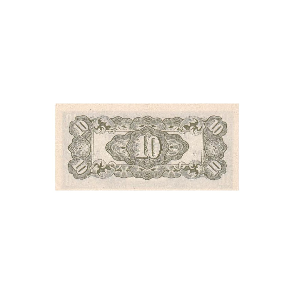 1942 Malaya Banknote - Japanese Occupation - 10 Cents - pM3b
