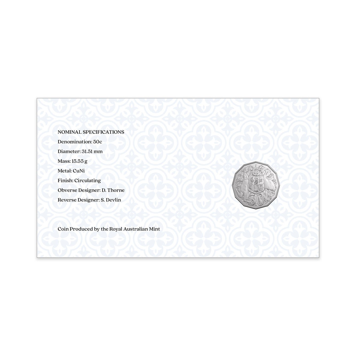 2025 PNC - His Majesty King Charles III 50c Postal Numismatic Cover