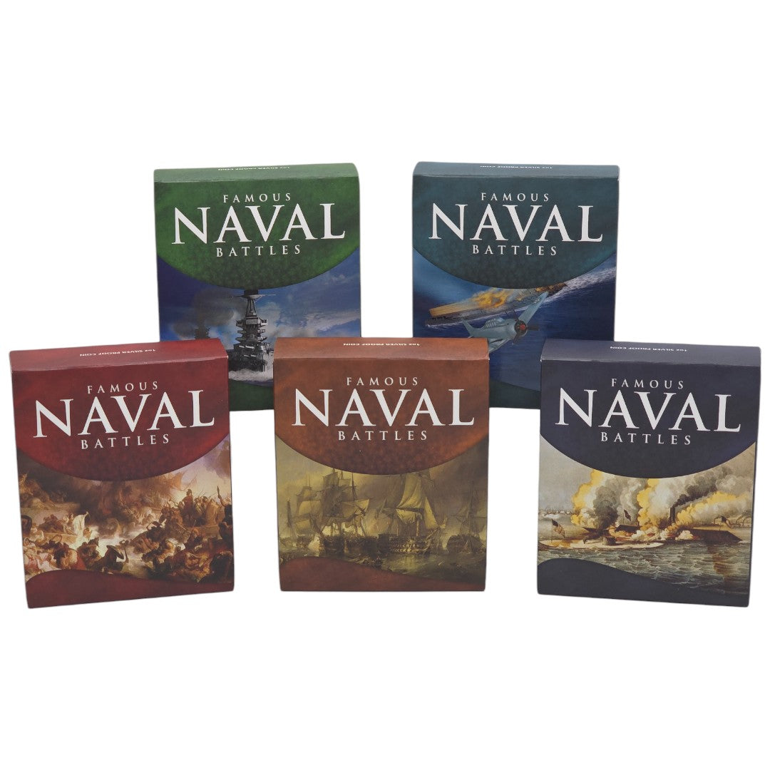 2010/11 Perth Mint - Famous Naval Battles - 5-Coin Silver Proof Set