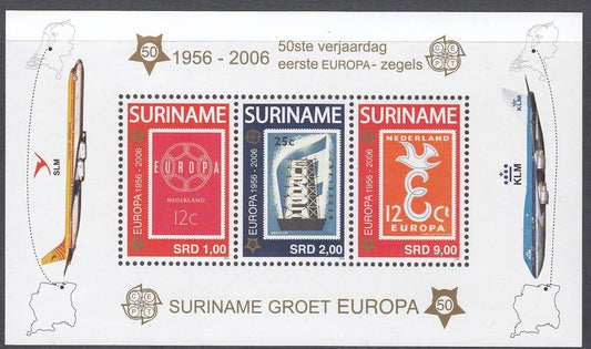 Suriname 2006 - 50 Years of EUROPA Cooperation Miniature Sheet - Mint Unhinged - Loose Change Coins