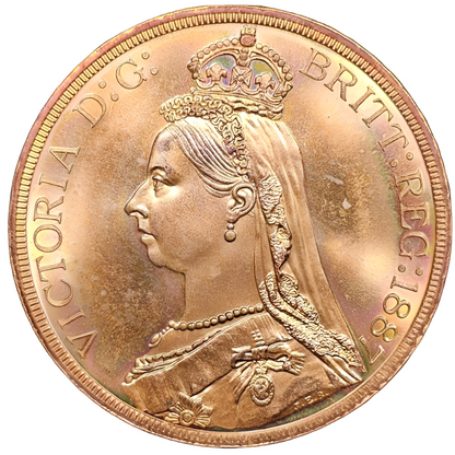 The Patina Collection - GREAT BRITAIN, Queen Victoria, 1887, Patina series retro pattern crown