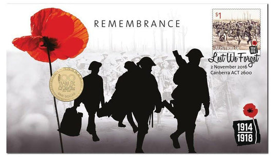 2016 PNC - Remembrance Day - 100 Years of ANZAC - Loose Change Coins